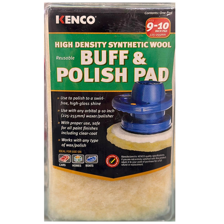 High Density Synthetic Wool Reusable Buff & Polish Pad - KENCO | Universal Auto Spares