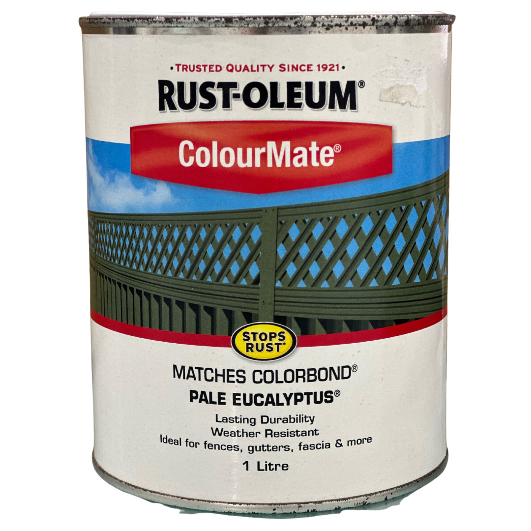 Pale Eucalyptus Outdoor Paint Colourmate Colorbond 1L - Rust-Oleum
