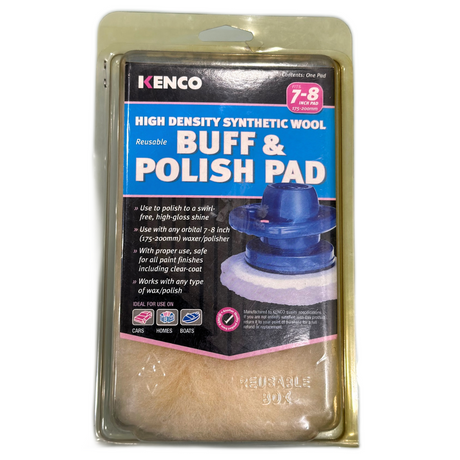 High Density Synthetic Wool Reusable Buff & Polish Pad - KENCO | Universal Auto Spares