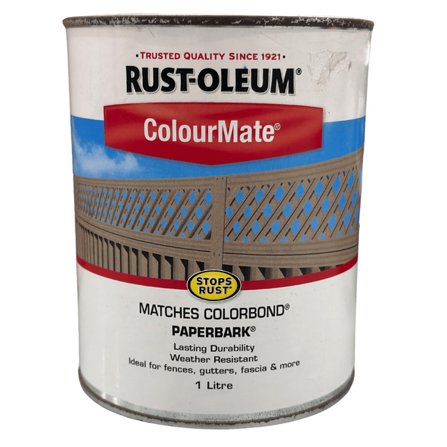 Paperbark Outdoor Paint Colourmate Colorbond 1L - Rust-Oleum