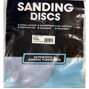 Sanding Discs P320 15 Hole Velcro Feathering/ Polishing 150mm 5 Pieces - Concept Paint