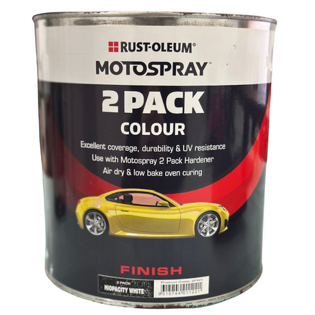 2 Pack Hiopacity White Motospray Excellent Coverage & Durability - Rust-Oleum | Universal Auto Spares