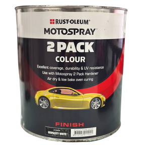 2 Pack Hiopacity White Motospray Excellent Coverage & Durability - Rust-Oleum