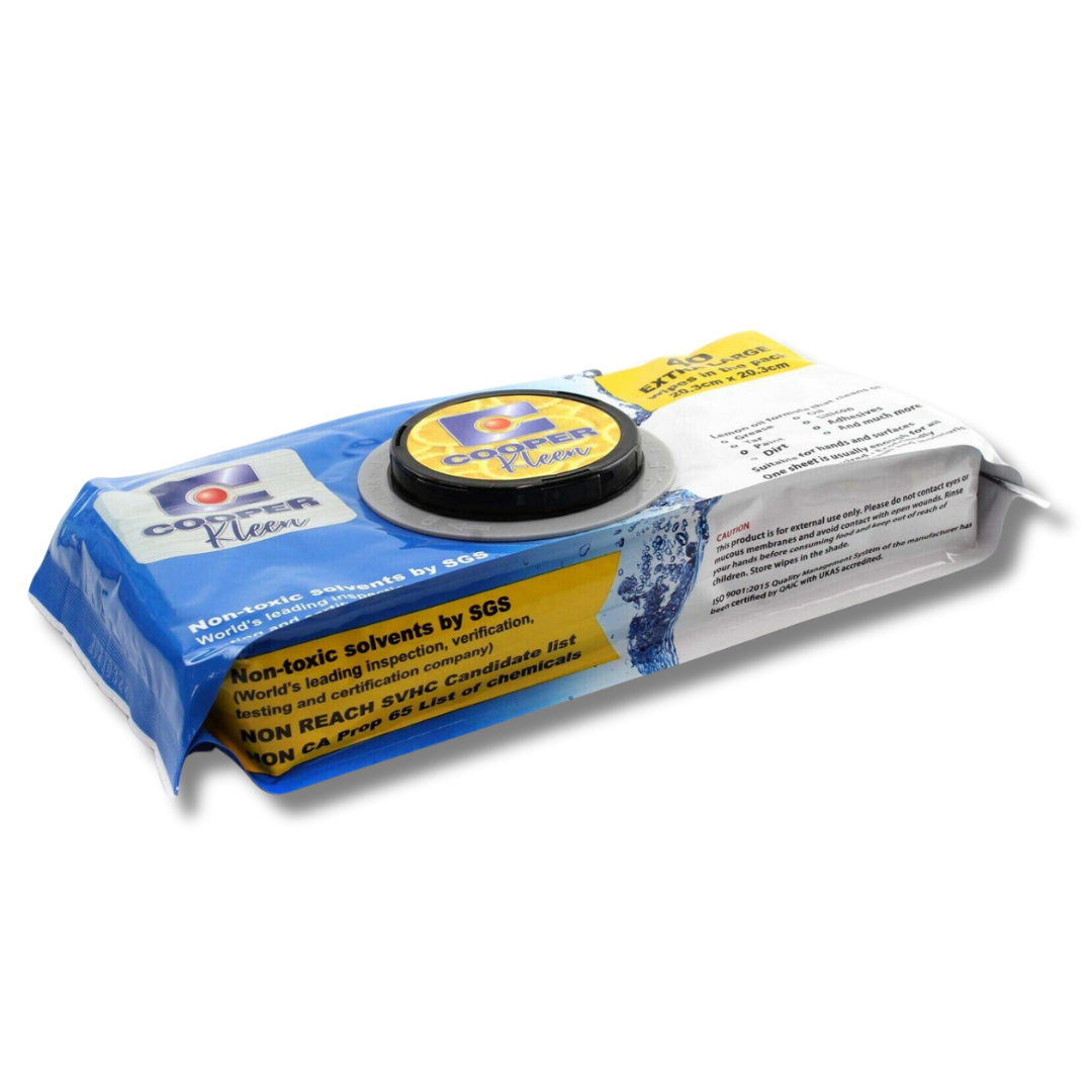 Lemon Wipers Non Toxic Extra Large Pack of 40 - Cooper Kleen