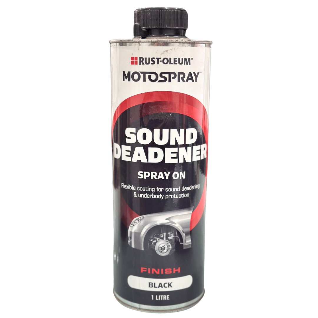 Black Sound Deadener Spray On, Flexible Coating 1L - Rust-Oleum | Universal Auto Spares