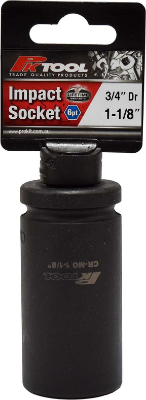 1-1/8" Impact Socket 3/4" Dr - PKTool