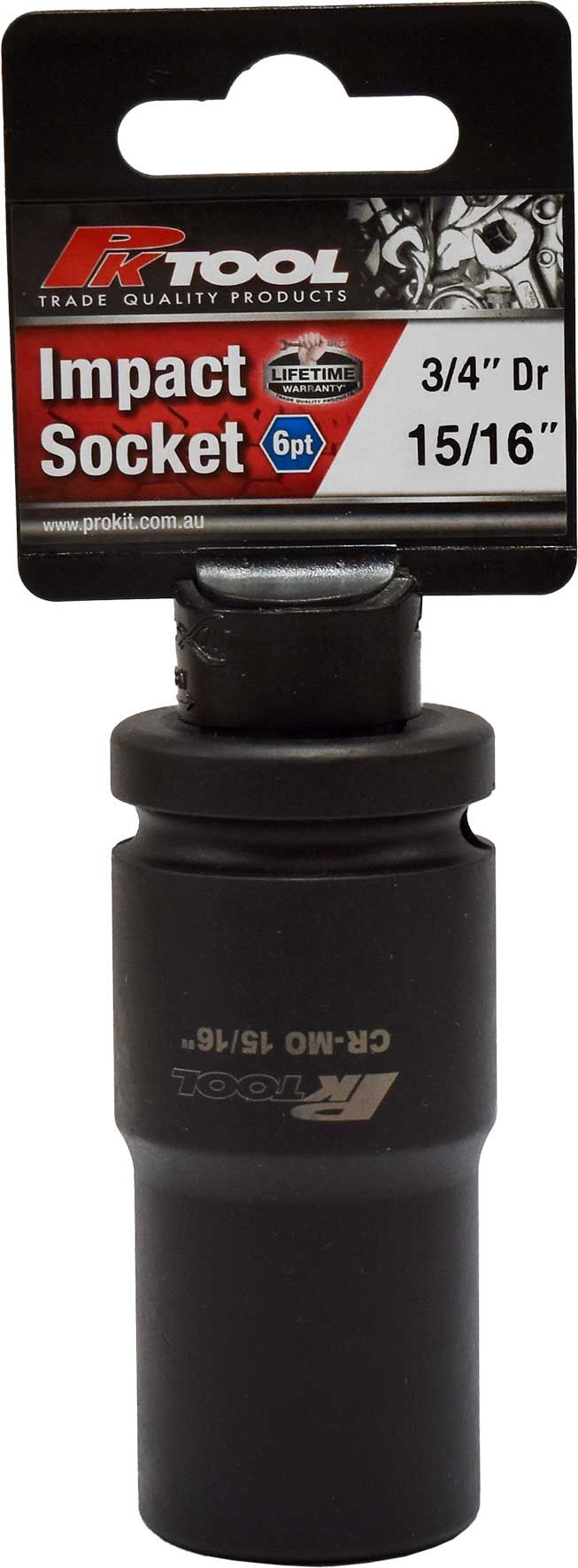 15/16" Impact Socket 3/4" Dr - PKTool