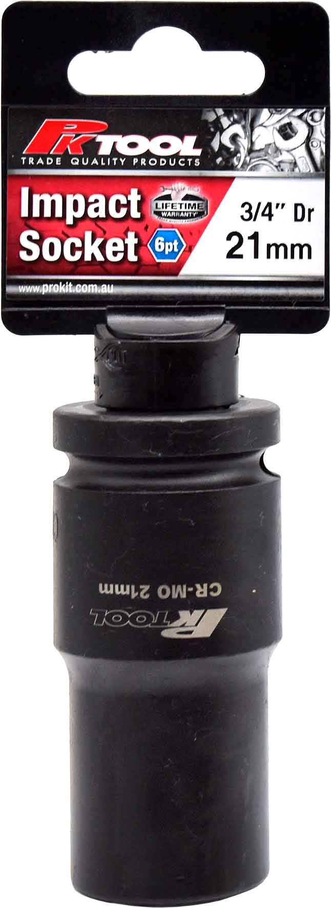 21mm Impact Socket 3/4" Dr - PKTool