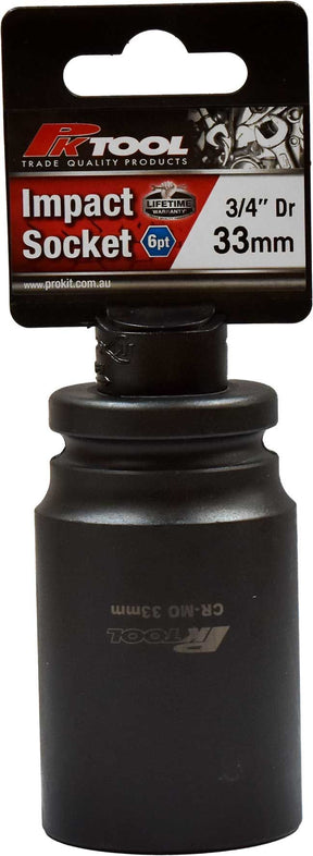 33mm Impact Socket 3/4" Dr - PKTool