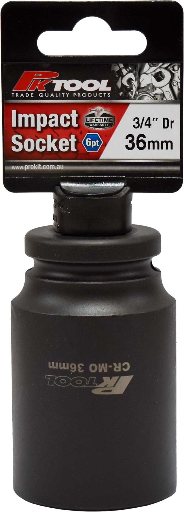 36mm Impact Socket 3/4" Dr - PKTool