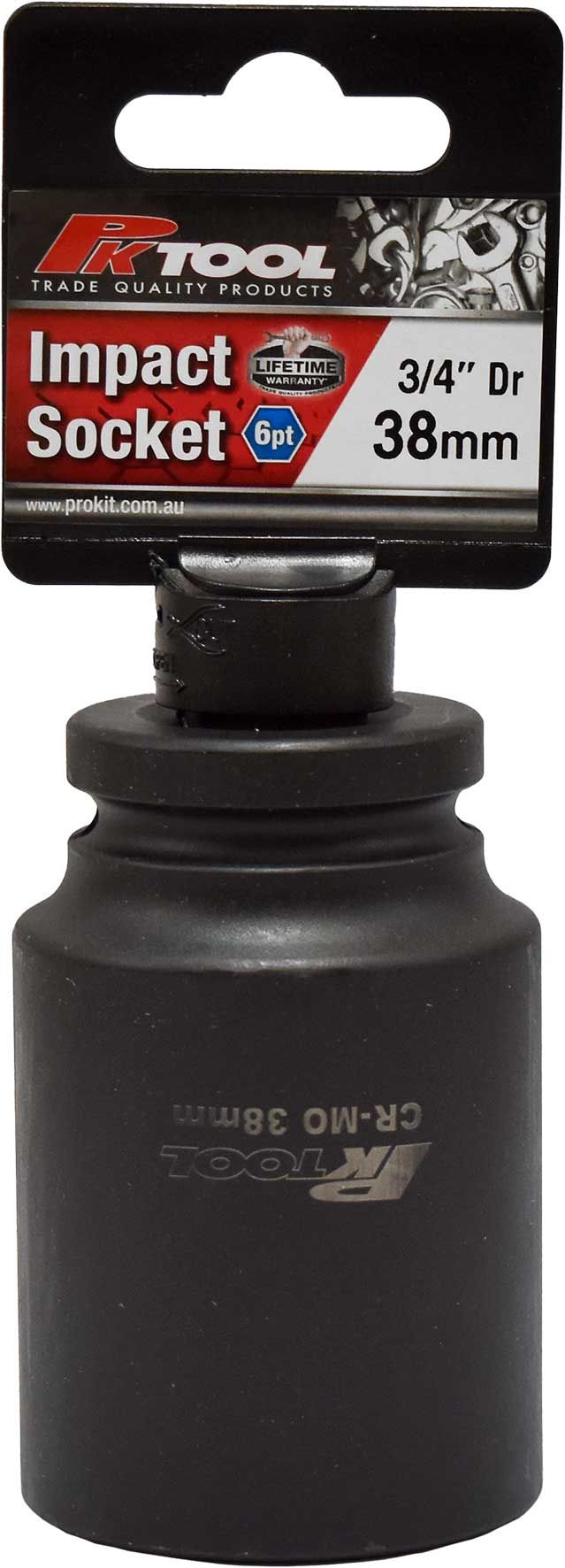 38mm Impact Socket 3/4" Dr - PKTool