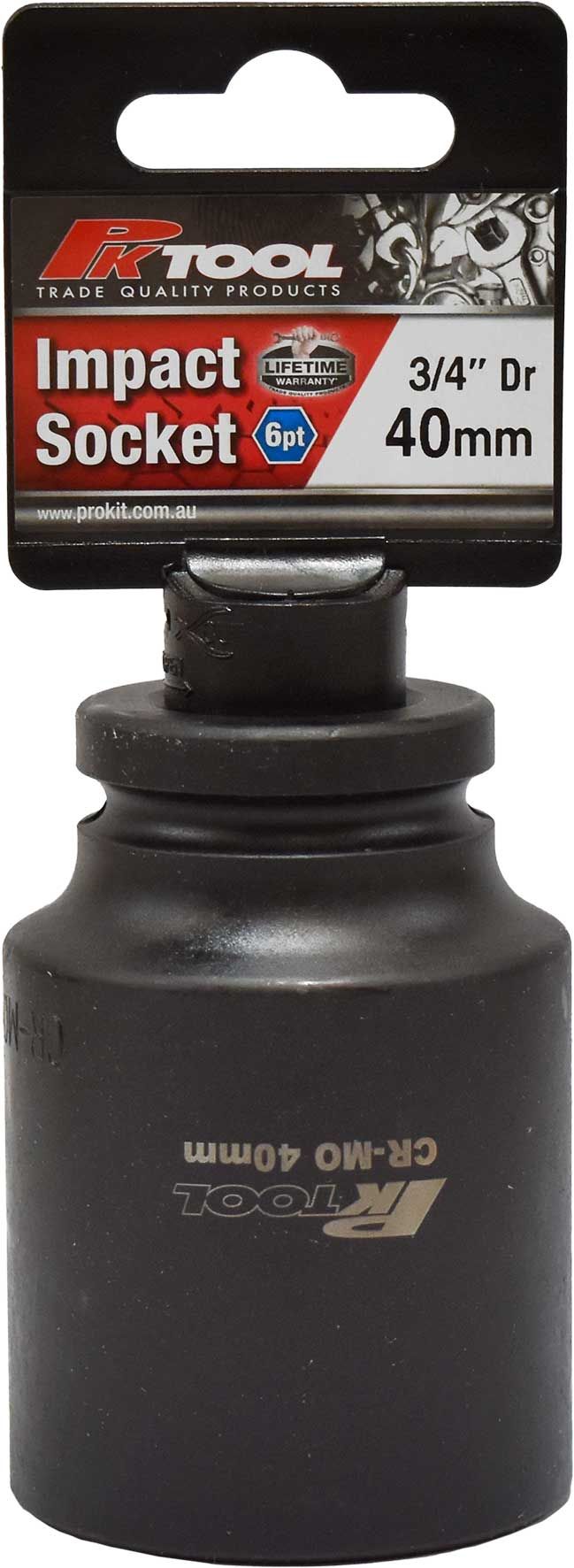 40mm Impact Socket 3/4" Dr - PKTool