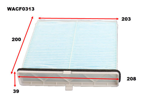 Cabin Filter Fits Mazda WACF0313 - Wesfil | Universal Auto Spares