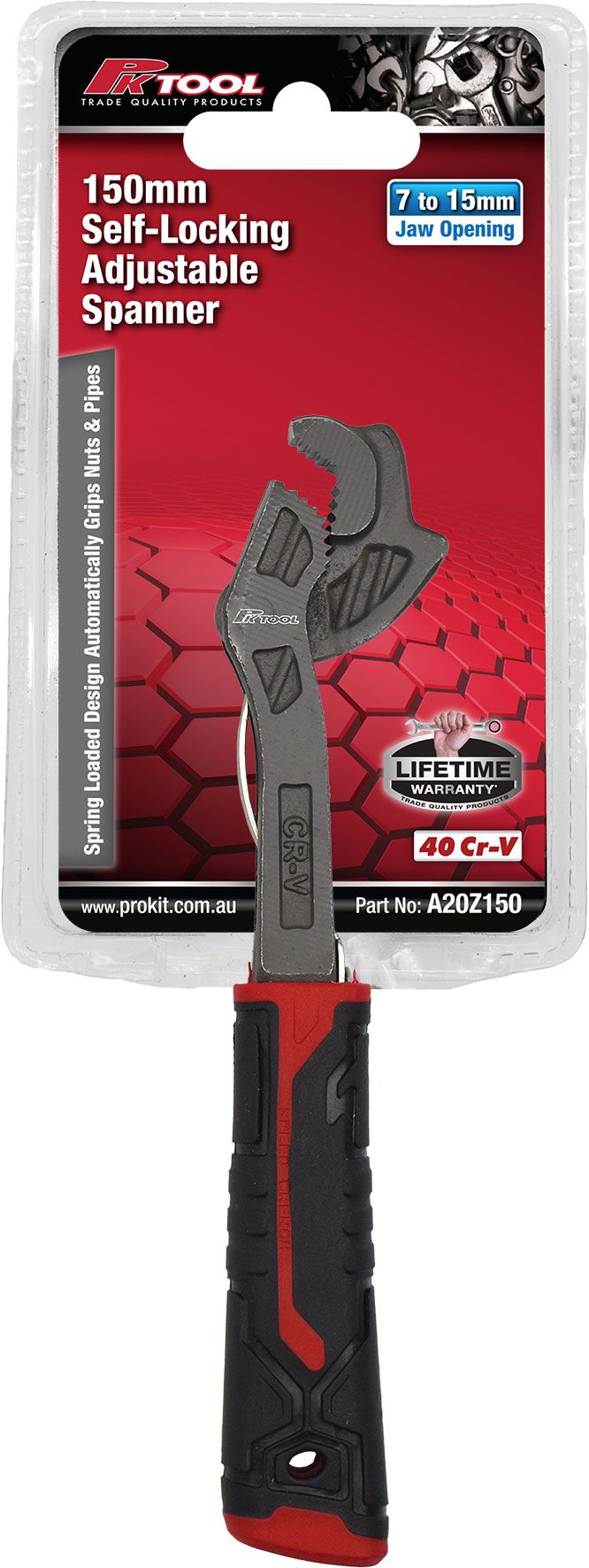 150mm Self-Locking Adjustable Spanners - PKTool