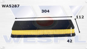 Air Filter Fits Fiat WA5287 - Wesfil