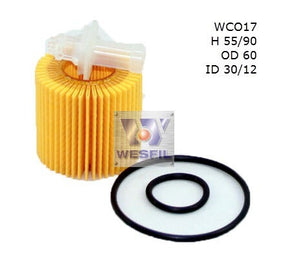 Oil Filter R2620P Fits Daihatsu/Toyota WCO17 - Wesfil