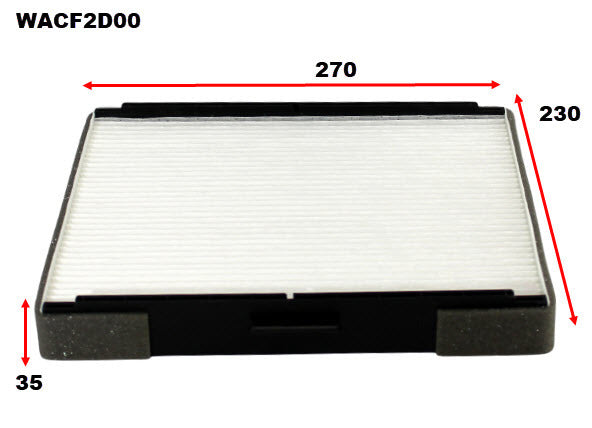 Cabin Filter Fits Hyundai WACF2D00 - Wesfil | Universal Auto Spares