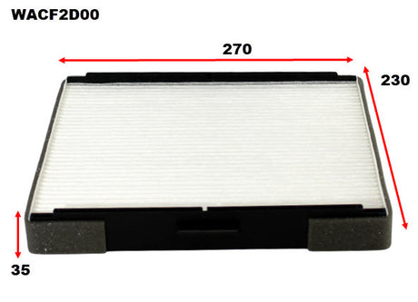 Cabin Filter Fits Hyundai WACF2D00 - Wesfil | Universal Auto Spares