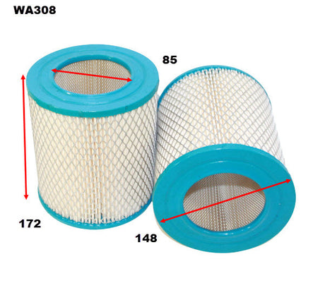 Air Filter A308 Fits Ford/Mazda WA308 - Wesfil | Universal Auto Spares