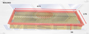 Air Filter A1670 Fits Mercedes WA1082 - Wesfil