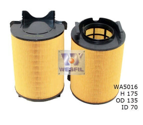 Air Filter A1564 Fits Audi WA5016 - Wesfil