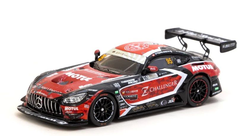 2021 Mercedes-AMG GT3 Macau GT Cup Race 2 Winner Craft-Bamboo Racing Darryl O'Young Diecast Model Car 1:64 Scale (Approx. 7cm) Collectible | Universal Auto Spares
