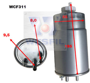 Diesel Fuel Filter Fiat WCF311 - Cooper - Cooper