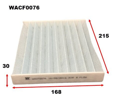 Cabin Filter Fits Toyota WACF0076 - Wesfil | Universal Auto Spares