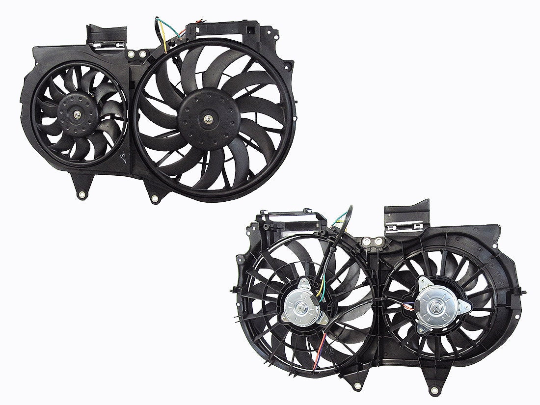 Radiator & A/C Condenser Fan (Dual, 1.8L/2.0L) Audi A4 B6/B7 2001 - 2007 ADA4 - FNR - 05F - Sterling Parts - Electric Cooling Fans - Sterling Parts