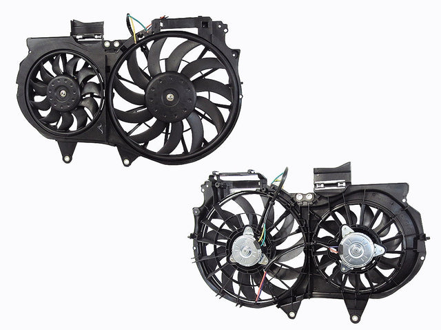 Radiator & A/C Condenser Fan (Dual, 1.8L/2.0L) Audi A4 B6/B7 2001 - 2007 ADA4 - FNR - 05F - Sterling Parts - Electric Cooling Fans - Sterling Parts