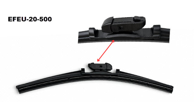 'Ultimate' Beam Blade (500mm) Exact Fit EFEU-20-500 - Exelwipe