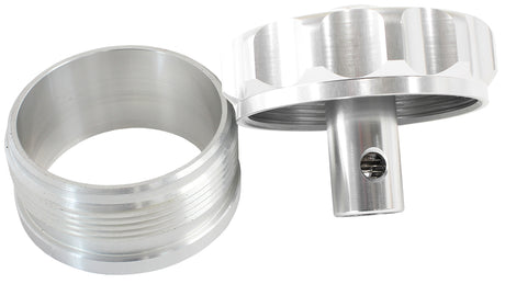 2" Aluminium Weld Bung And Cap Raw With Roll Over Valve AF460-32-RV - Aeroflow