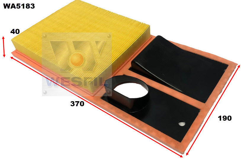 Air Filter A1728 Fits VW WA5183 - Wesfil | Universal Auto Spares