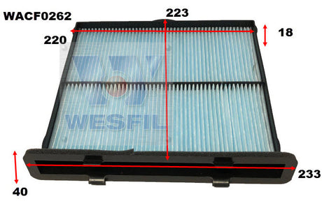 Cabin Filter RCA411P Fits Subaru WACF0262 - Wesfil | Universal Auto Spares