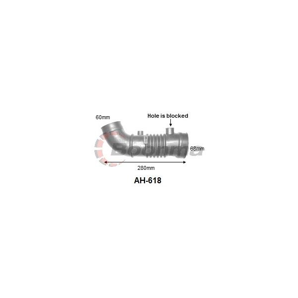 Air Hose fits Mazda 323 BA/Ford Laser KJ 1.8L 97-98 – AH-618 – Boonma | Universal Auto Spares