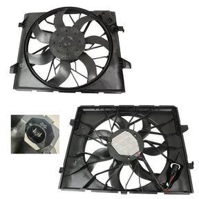 Radiator Fan (500W, Single, 2 - Pin Oval Plug) Jeep Grand Cherokee WK Series 1 2005 - 2010 AMCK - FNR - 15F - Sterling Parts - Electric Cooling Fans - Sterling Parts