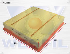 Air Filter Fits Dodge WA5316 - Wesfil