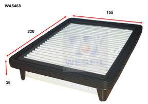 Air Filter A1925 Fits Holden WA5468 - Wesfil