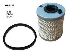 Diesel Fuel Filter R2877P Fits Renault WCF118 - Wesfil
