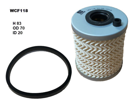 Diesel Fuel Filter R2877P Fits Renault WCF118 - Wesfil | Universal Auto Spares