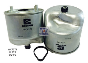 Diesel Fuel Filter Fits Volvo WCF279 - Wesfil