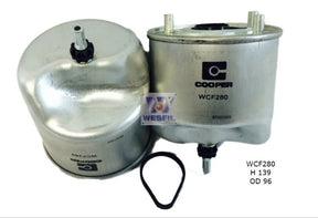 Diesel Fuel Filter Z968 Fits Citroen/Peugeot WCF280 - Wesfil