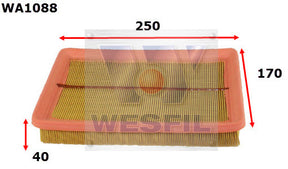 Air Filter A1446 Fits Hyundai WA1088 - Wesfil