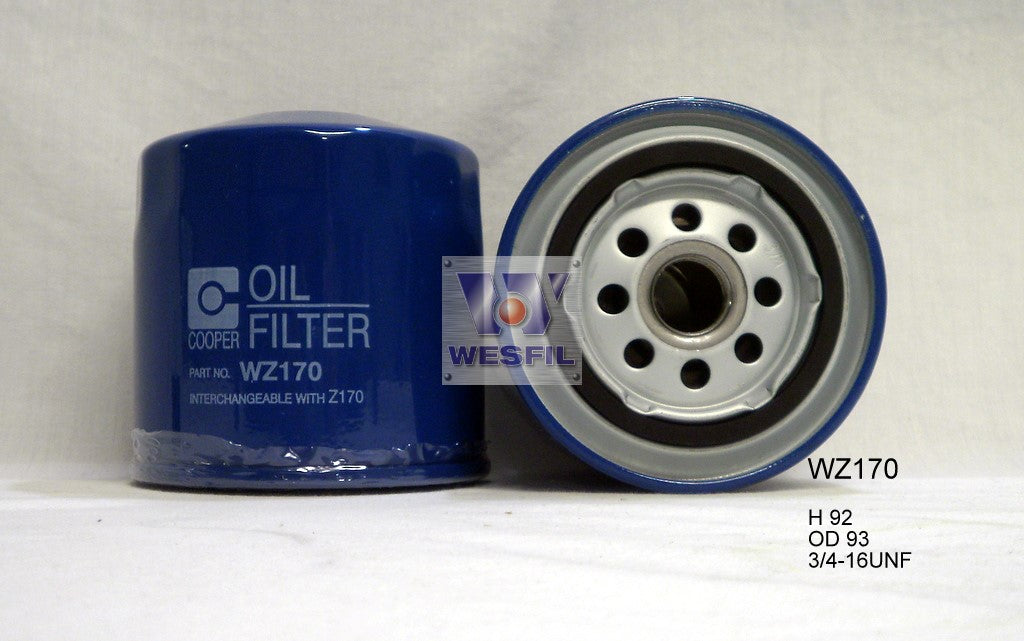 Oil Filter Z170 Ford/Nissan WZ170 - Cooper