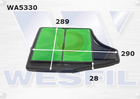 Air Filter A1877 Fits Nissan WA5330 - Wesfil