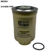 Diesel Fuel Filter Z252/380 Fits Toyota WZ252 - Wesfil | Universal Auto Spares