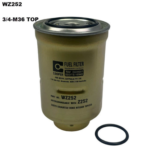 Diesel Fuel Filter Z252/380 Fits Toyota WZ252 - Wesfil | Universal Auto Spares