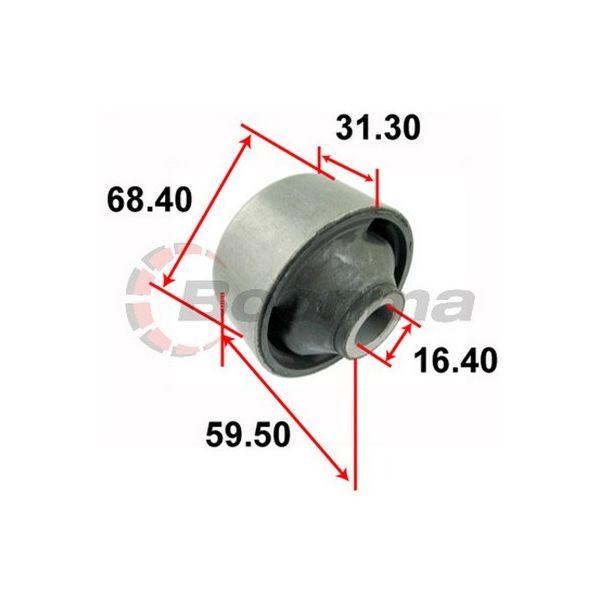 Front Lower Control Arm Bush Rear Inner fits Toyota Rav4 ACA33/Tarago ACR50 – BB-7161 – Boonma | Universal Auto Spares