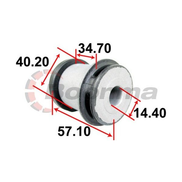 Front Lower Control Arm Bush Inner Left fits Mazda Mazda6 GH – BB-7201 – Boonma | Universal Auto Spares
