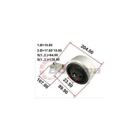 Front Lower Control Arm Bush Rear fits Nissan Murano Z50 3.5L – BB-7235 – Boonma | Universal Auto Spares